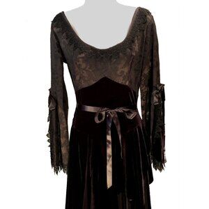 Vintage Marie D'Veaux Black Gothic Dress by Shrine